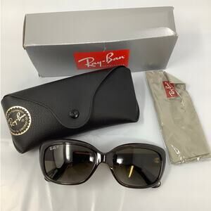Ray Ban Women's Light Havana Jackie Ohh Sunglasses Polarized Italy Made O14-4